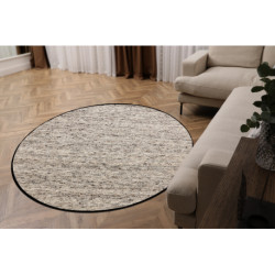 Dywan NEPAL 2100 koło natural szary - wełniany, dwustronny, naturalny koło 100cm