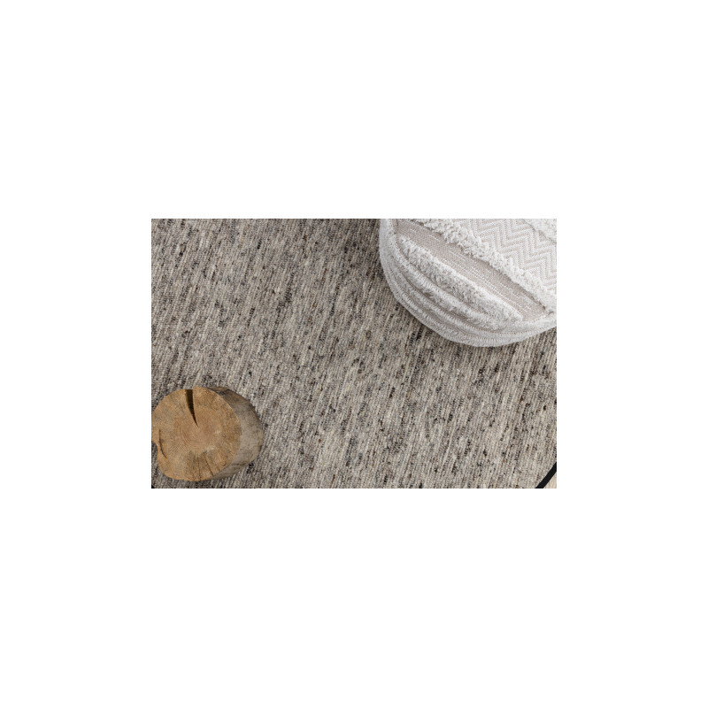 Dywan NEPAL 2100 koło natural szary - wełniany, dwustronny, naturalny koło 100cm