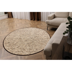 Dywan NEPAL 2100 koło sand, beż - wełniany, dwustronny, naturalny koło 160cm