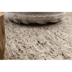 Dywan NEPAL 2100 koło sand, beż - wełniany, dwustronny, naturalny koło 160cm