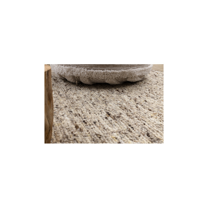 Dywan NEPAL 2100 koło sand, beż - wełniany, dwustronny, naturalny koło 160cm
