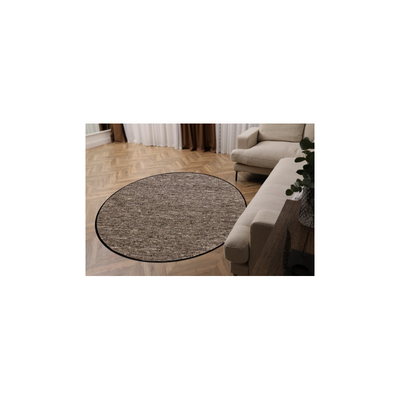 Dywan NEPAL 2100 koło stone, szary - wełniany, dwustronny, naturalny koło 120cm