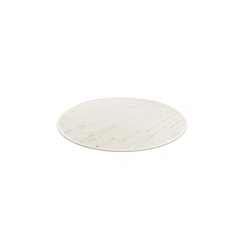 Dywan NEPAL 2100 koło biały / natural szary - wełniany, dwustronny, naturalny koło 100cm
