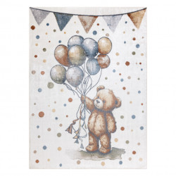 Dywan BONO 9614 Miś, balony kremowy / jasny szary 80x150cm