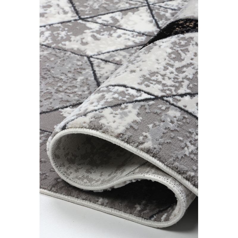 Dywan Tender 23092B BLACK/L.GREY VELVET 160x230cm