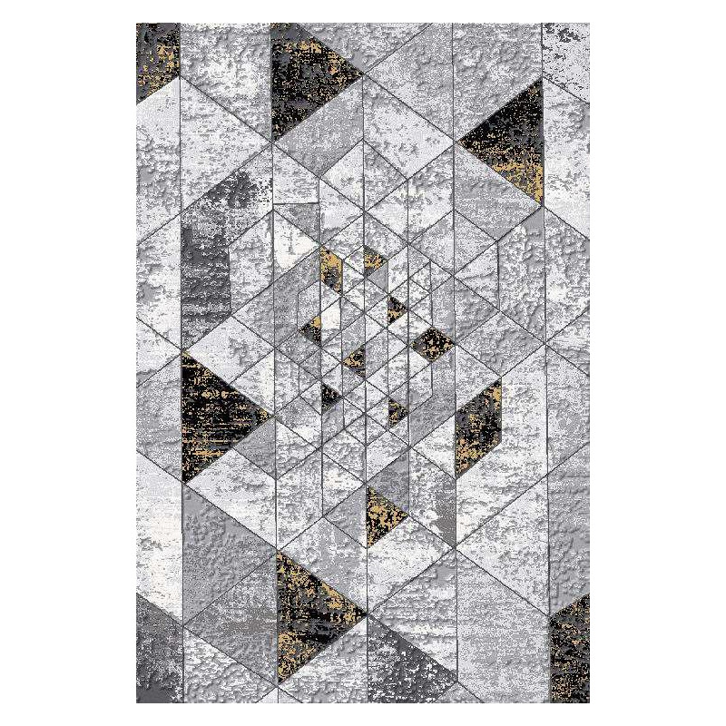 Dywan Tender 23092B BLACK/L.GREY VELVET 129x170cm