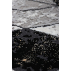 Dywan Tender 23092B BLACK/L.GREY VELVET 200x290cm