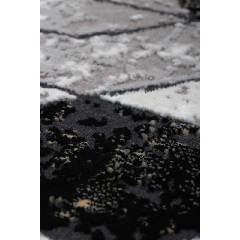 Dywan Tender 23092B BLACK/L.GREY VELVET 200x290cm