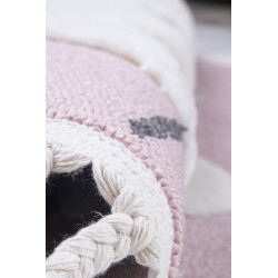 Dywan Skandi Kids A1096A PINK/CREAM KOŁO 150x150cm Dywan Skandi Kids A1096A PINK/CREAM KOŁO 150x150cm