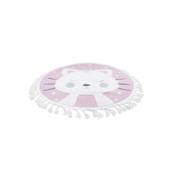 Dywan Skandi Kids A1096A PINK/CREAM KOŁO 100x100cm Dywan Skandi Kids A1096A PINK/CREAM KOŁO 100x100cm