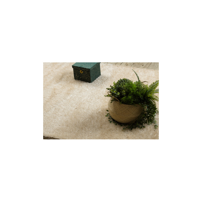 Dywan BUENOS 6652 shaggy jednolity, jednokolorowy krem 140x190cm Dywan BUENOS 6652 shaggy jednolity, jednokolorowy krem 140x190cm