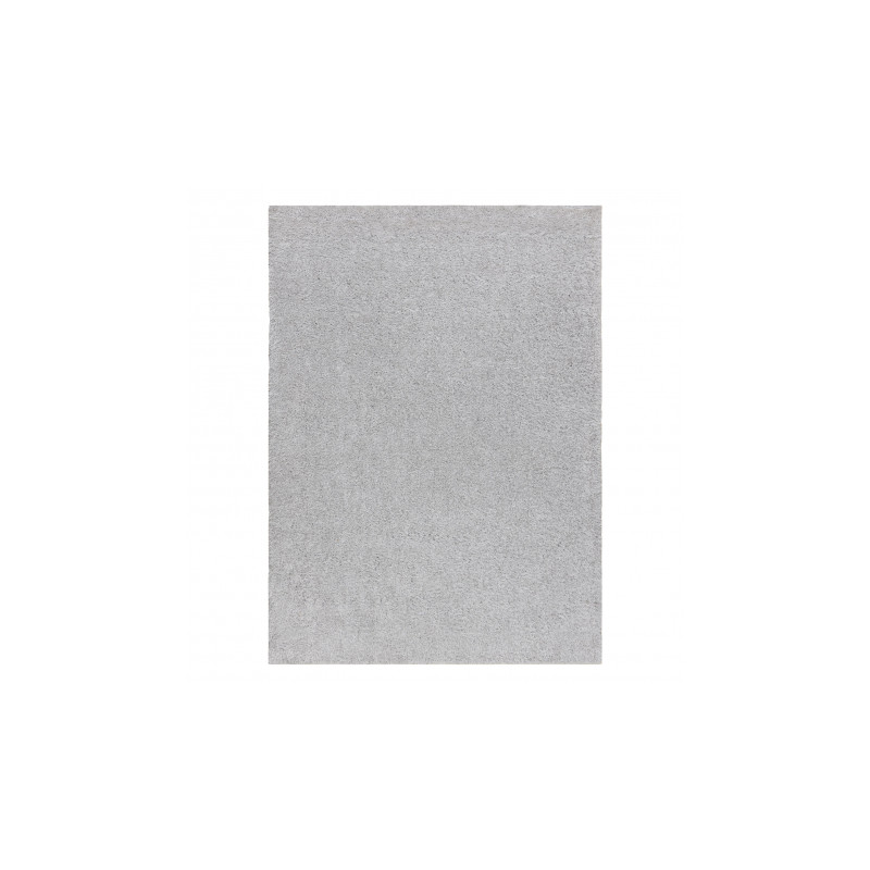 Dywan BUENOS 7005 shaggy jednolity, jednokolorowy srebrny 80x150cm