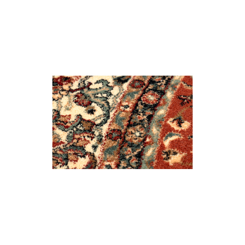 Dywan wełniany KASHQAI 4362 200 koło ornament bordo / beż koło 160cm