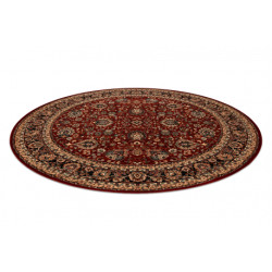Dywan wełniany KASHQAI 4362 300 koło ornament bordo / czarny koło 160cm