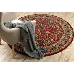 Dywan wełniany KASHQAI 4362 300 koło ornament bordo / czarny koło 160cm Dywan wełniany KASHQAI 4362 300 koło ornament bordo / czarny koło 160cm