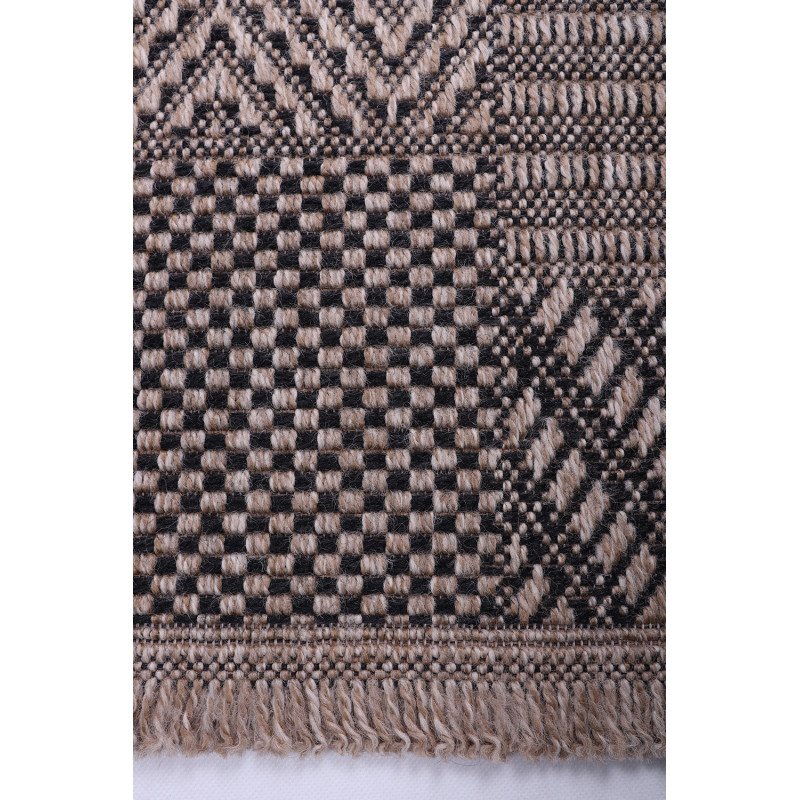 Dywan Indiana 08534A JUTE / BLACK 160x225cm