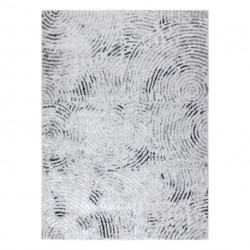 Dywan MEFE nowoczesny  8725 Koła odcisk palca - Strukturalny, dwa poziomy runa szary 180x270cm