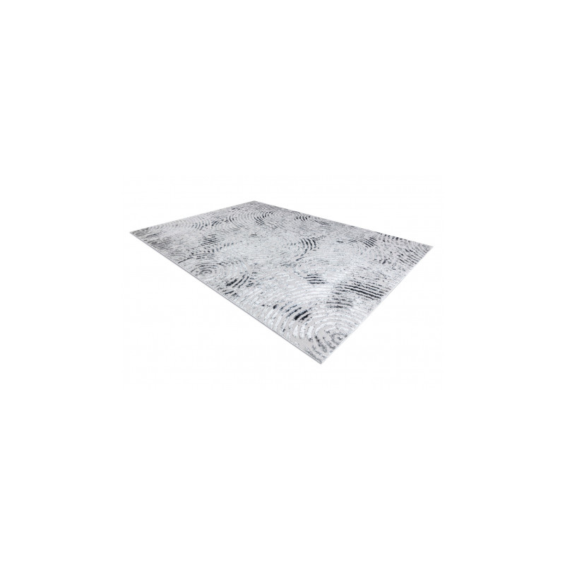 Dywan MEFE nowoczesny 8725 Koła odcisk palca - Strukturalny, dwa poziomy runa szary 180x270cm Dywan MEFE nowoczesny 8725 Koła odcisk palca - Strukturalny, dwa poziomy runa szary 180x270cm