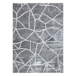 Dywan MEFE nowoczesny 2783 Marmur - Strukturalny, dwa poziomy runa ciemnoszary 180x270cm