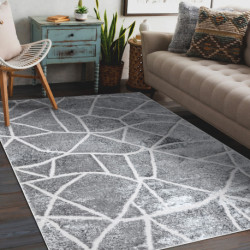 Dywan MEFE nowoczesny 2783 Marmur - Strukturalny, dwa poziomy runa ciemnoszary 180x270cm Dywan MEFE nowoczesny 2783 Marmur - Strukturalny, dwa poziomy runa ciemnoszary 180x270cm
