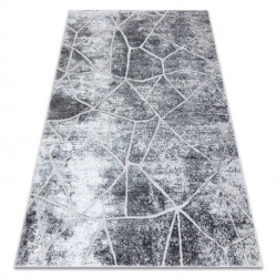 Dywan MEFE nowoczesny 2783 Marmur - Strukturalny, dwa poziomy runa szary 80x150cm