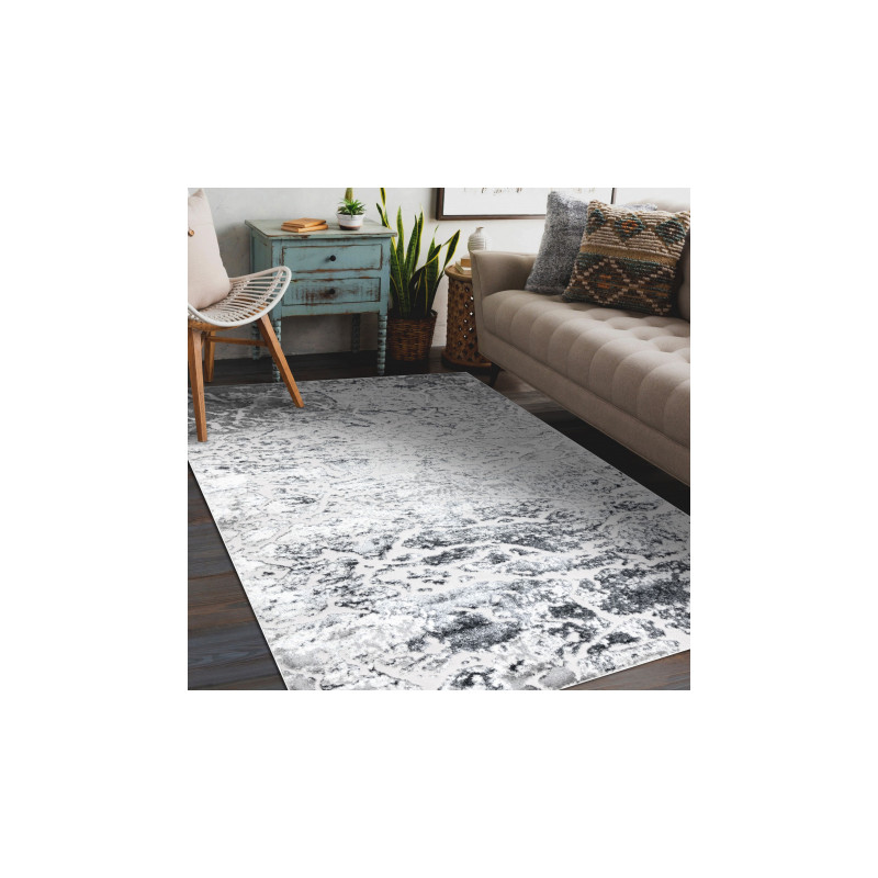Dywan MEFE nowoczesny 6182 Beton - Strukturalny, dwa poziomy runa szary 140x190cm Dywan MEFE nowoczesny 6182 Beton - Strukturalny, dwa poziomy runa szary 140x190cm