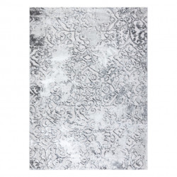 Dywan MEFE nowoczesny  8724 Ornament vintage przecierany - Strukturalny, dwa poziomy runa szary 160x220cm