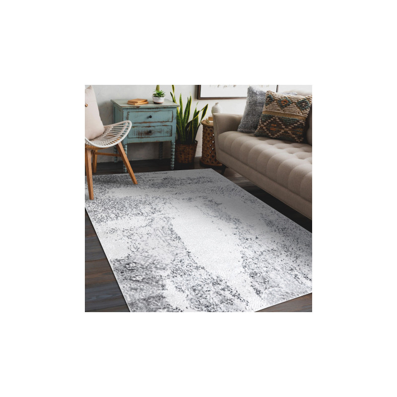 Dywan MEFE nowoczesny 8731 Przecierany vintage - Strukturalny, dwa poziomy runa szary 120x170cm Dywan MEFE nowoczesny 8731 Przecierany vintage - Strukturalny, dwa poziomy runa szary 120x170cm