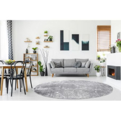 Dywan MEFE nowoczesny Koło 2783 Marmur - Strukturalny, dwa poziomy runa szary koło 160cm Dywan MEFE nowoczesny Koło 2783 Marmur - Strukturalny, dwa poziomy runa szary koło 160cm