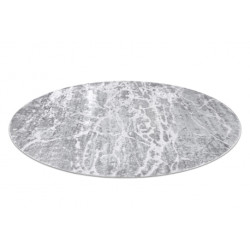 Dywan MEFE nowoczesny  Koło 6182 Beton - Strukturalny, dwa poziomy runa szary koło 160cm