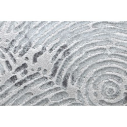 Dywan MEFE nowoczesny Koło 8725 Koła odcisk palca - Strukturalny, dwa poziomy runa szary koło 100cm Dywan MEFE nowoczesny Koło 8725 Koła odcisk palca - Strukturalny, dwa poziomy runa szary koło 100cm