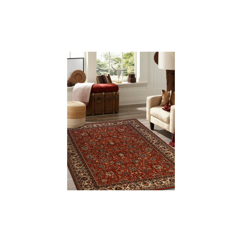 Dywan wełniany KASHQAI 4362 200 ornament bordo / beż 120x170cm Dywan wełniany KASHQAI 4362 200 ornament bordo / beż 120x170cm