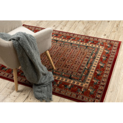 Dywan wełniany KASHQAI 4301 300 orientalny, ramka terakota / zielony 120x170cm Dywan wełniany KASHQAI 4301 300 orientalny, ramka terakota / zielony 120x170cm