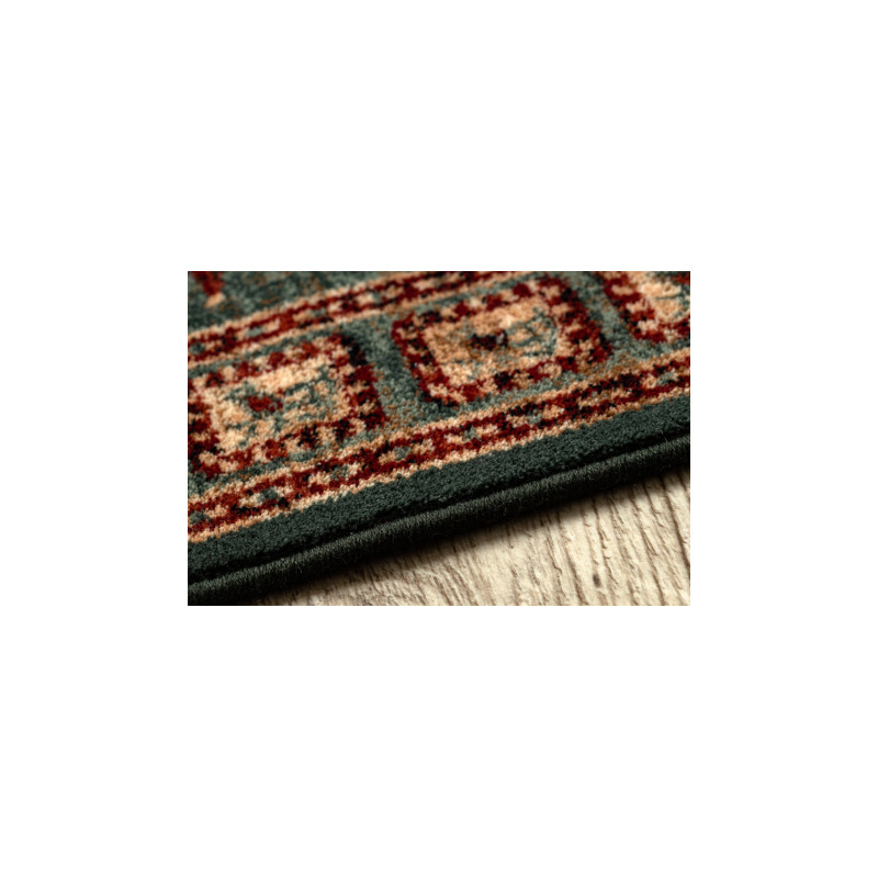 Dywan wełniany KASHQAI 4301 401 orientalny, ramka zielony / terakota 135x200cm Dywan wełniany KASHQAI 4301 401 orientalny, ramka zielony / terakota 135x200cm