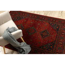 Dywan wełniany KASHQAI 4345 300 orientalny, ramka bordo 80x160cm Dywan wełniany KASHQAI 4345 300 orientalny, ramka bordo 80x160cm