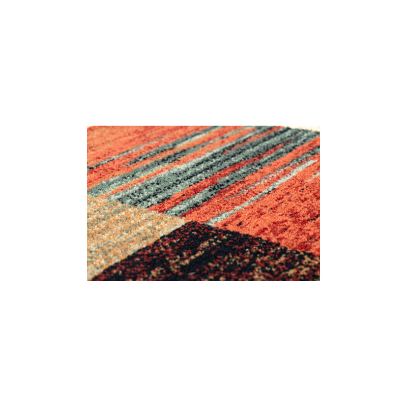 Dywan wełniany KASHQAI 4353 990 Patchwork terakota / beż 160x240cm