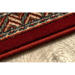 Dywan wełniany KASHQAI 4349 300 orientalny, ramka terakota / zielony 200x300cm Dywan wełniany KASHQAI 4349 300 orientalny, ramka terakota / zielony 200x300cm
