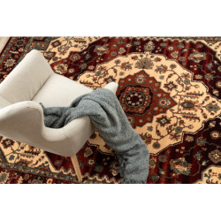 Dywan wełniany KASHQAI 4377 300 ornament bordo / beż 200x300cm