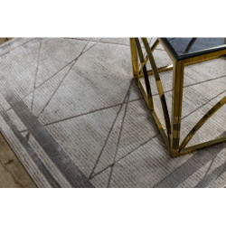 Dywan BLISS Z201AZ128 krem / beż - Ramka, geometryczny, nowoczesny, strukturalny  160x220cm