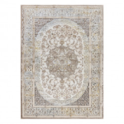 Dywan BLISS Z204AZ128 krem / beż - Ramka, ornament, nowoczesny, strukturalny 160x220cm