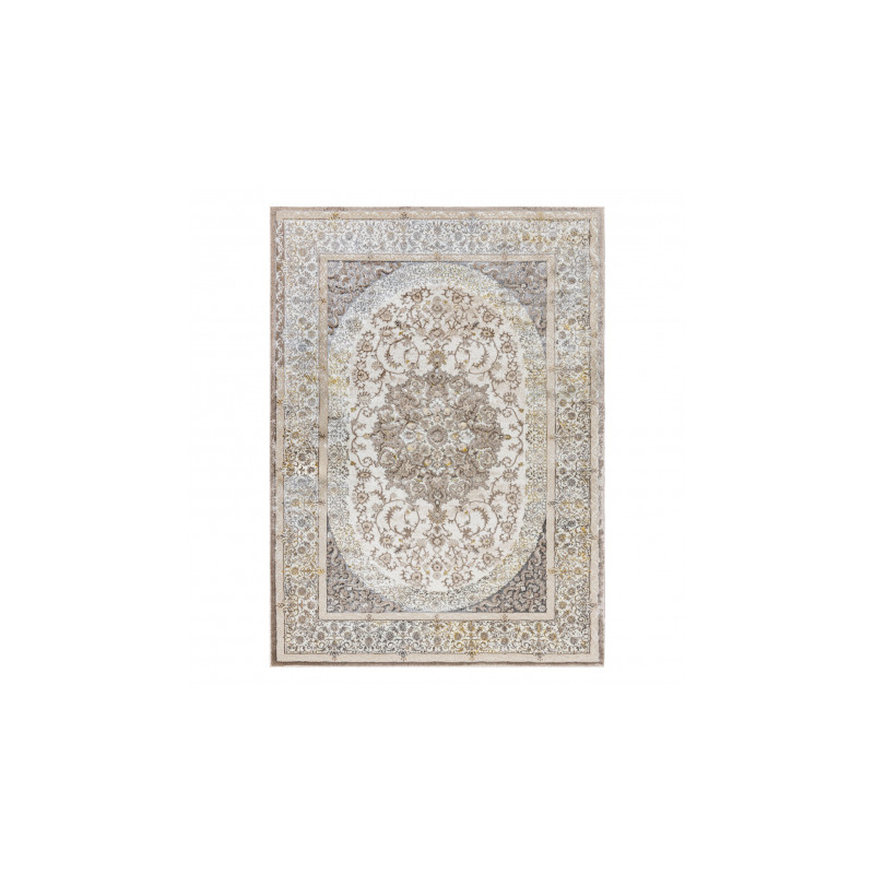 Dywan BLISS Z204AZ128 krem / beż - Ramka, ornament, nowoczesny, strukturalny  160x220cm