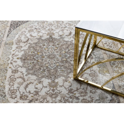 Dywan BLISS Z204AZ128 krem / beż - Ramka, ornament, nowoczesny, strukturalny  200x290cm