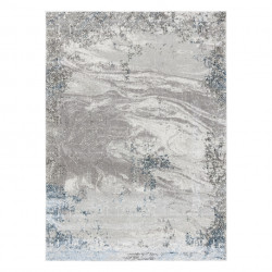 Dywan BLISS Z198AZ221 krem / niebieski - Abstrakcja, nowoczesny, strukturalny 80x150cm