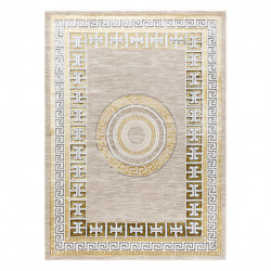 Dywan BLISS Z205AZ127 krem / złoty - Ramka, grecki, nowoczesny, strukturalny 160x220cm