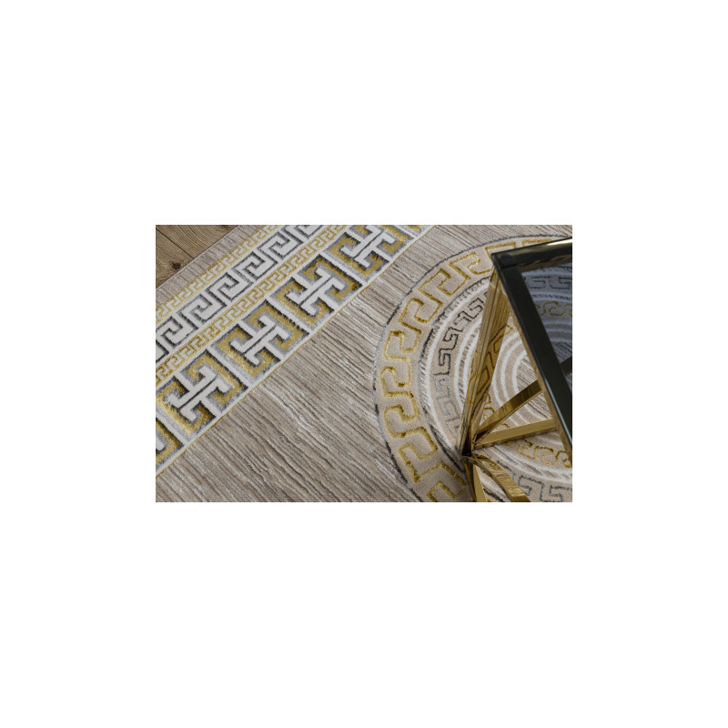 Dywan BLISS Z205AZ127 krem / złoty - Ramka, grecki, nowoczesny, strukturalny 180x270cm Dywan BLISS Z205AZ127 krem / złoty - Ramka, grecki, nowoczesny, strukturalny 180x270cm