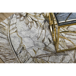 Dywan BLISS Z218AZ237 krem / złoty - Kwiaty, nowoczesny, strukturalny  180x270cm
