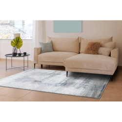 Dywan BLISS Z214AZ221 krem / niebieski - Rozeta, nowoczesny, strukturalny  80x150cm
