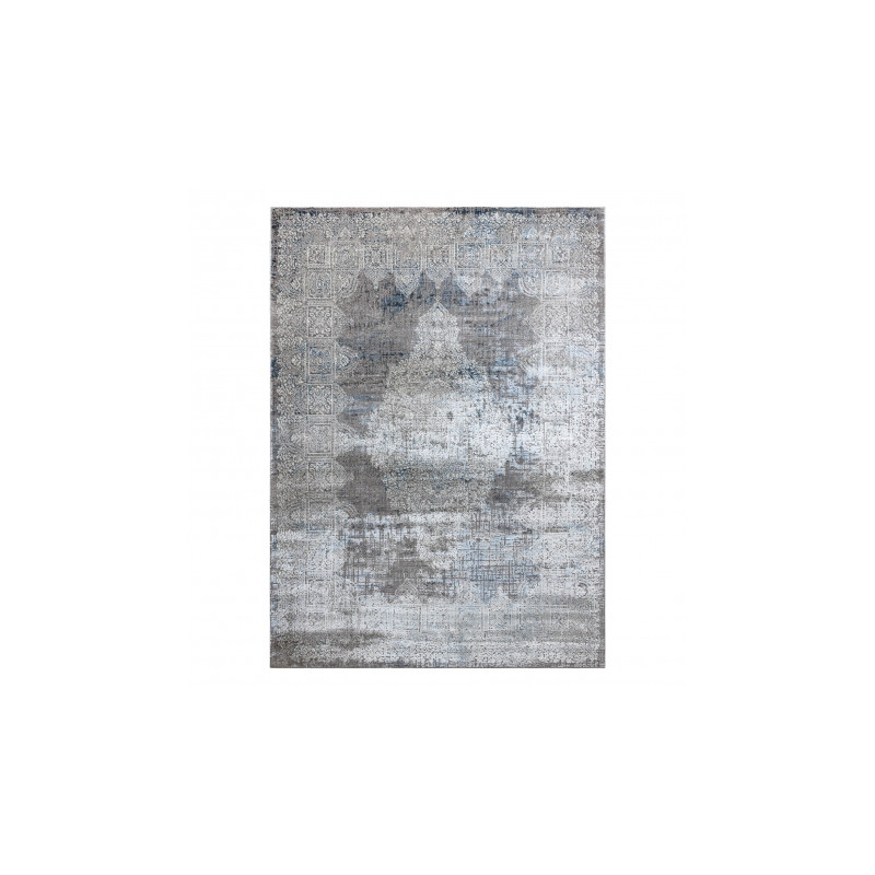 Dywan BLISS Z214AZ221 krem / niebieski - Rozeta, nowoczesny, strukturalny  200x290cm