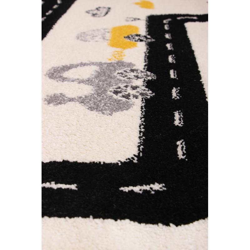 Dywan Kiddy H046A L.GREY/YELLOW 133x190cm