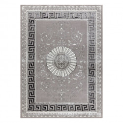 Dywan BLISS Z160AZ246 ciemnoszary / szary - Ramka, grecki ekskluzywny, strukturalny 120x170cm